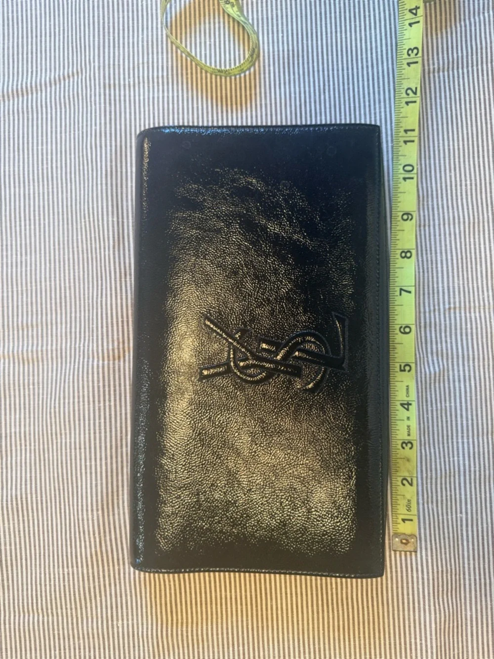 YSL Yves Saint Laurent Black Patent Belle de Jour Clutch - Picture 2 of 6